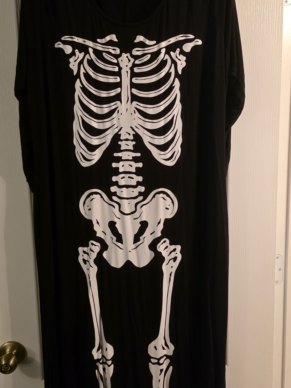 Torrid Halloween White Skeleton Graphic Maxi Dress